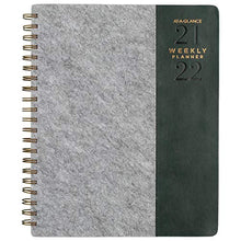 Load image into Gallery viewer, Academic Planner 2021-2022, AT-A-GLANCE Weekly & Monthly Planner, 8-1/2" x 11", Large, for School, Teacher, Student, Signature Collection, Gray Felt (YP905A25)