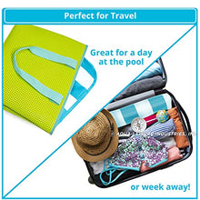Load image into Gallery viewer, Aqua 4-in-1 Monterey Hammock Inflatable Pool Float, Multi-Purpose Pool Hammock (Saddle, Lounge Chair, Hammock, Drifter) Pool Chair, Portable Water Hammock, Light Blue/White Stripe