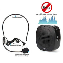Load image into Gallery viewer, Voice Amplifier MAONO AU-C03 Ultralight(0.29 lb) Cardioid Portable Rechargeable Wired Microphone with Waistband,Support SD Card/AUX Input for Teachers, Coaches, Tour Guides, Market(Black)