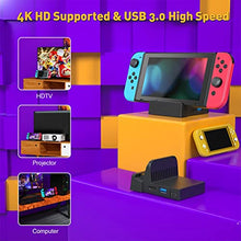 Load image into Gallery viewer, TV Docking Station for Nintendo Switch, WEGWANG Portable TV Dock Station Replacement for Official Nintendo Switch with HDMI and USB 3.0 Port
