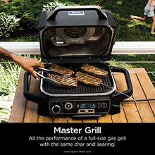 Load image into Gallery viewer, Ninja OG751 Woodfire Pro Outdoor Grill & Smoker with Built-In Thermometer, 7-in-1 Master Grill, BBQ Smoker, Air Fryer, Bake, Roast, Dehydrate, Broil, Ninja Woodfire Pellets, Portable, Electric, Grey