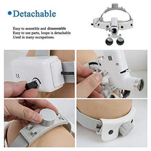 Load image into Gallery viewer, CARESHINE Dental Binocular Loupes Glasses Headband Magnifier with LED Light 3.5X-420 Optical(Ship from USA!)