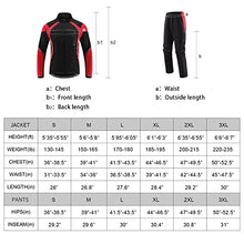Load image into Gallery viewer, BALEAF Men's Winter Cycling Jackets Cold Weather Bike Pants Thermal Windproof Motorcycle Clothing Set Mountain Biking Red L