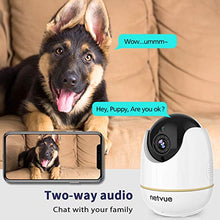 Load image into Gallery viewer, Dog Camera - 1080P Dog Camera with Phone App, Pan/Tilt/Zoom Home Camera with 2-Way Audio, AI Human Detection, Night Vision, Cloud Storage/TF Card, Compatible with Alexa, Camera for Pets/Baby