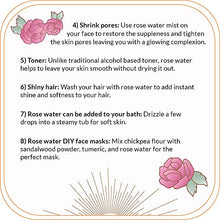 Load image into Gallery viewer, Quinn’s Facial Toner Mist with Pure Rosewater. Alcohol Free Moisturizer and Skincare for Face, Hair and More. 8 Ounce.
