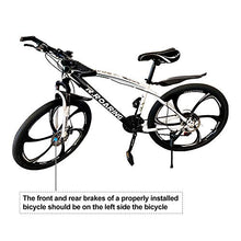 Load image into Gallery viewer, R.ROARING Mountain Bike 21 Speed Double Disc Brake 26-inch Wheels 6 Spoke Bicycle for Adult or Teens, Black White