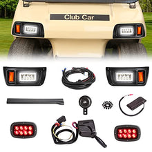 Load image into Gallery viewer, 10L0L Golf Cart Light Kit(12V-48V) with Ultimate Light Kit Upgrade Compatible for Club Car DS G&E All Models With LED Head Light, Tail Lights, Turn Signals, Brake Lights