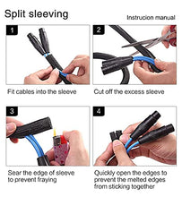 Load image into Gallery viewer, Alex Tech 10ft - 1/2 inch Split Sleeving and 100ft - 1/4 inch Expandable Sleeving Black