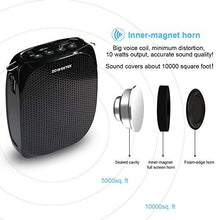 Load image into Gallery viewer, Zoweetek Portable Rechargeable Mini Voice Amplifier with Wired Microphone Headset and Waistband, Supports MP3 Format Audio for Teachers, Singing, Coaches, Training, Presentation, Tour Guide