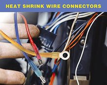 Load image into Gallery viewer, 200PCS Blue 16-14 Gauge Heat Shrink Female Spade Connectors-Haisstronica Spade Wire Connectors-Spade terminlas Quick Disconnect Connectors for Watercraft,Electronics,Automotive Crimp Connectors