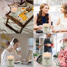 Load image into Gallery viewer, Double Gift Home Scented Candles, Aromatherapy Candles Made with Soy Wax and Essential Oil - 15Oz 50 Hours Burn Long Lasting Scented - Lavender, Lemon & Verbena