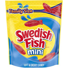 Load image into Gallery viewer, SWEDISH FISH Mini Soft & Chewy Candy, Family Size, 1.8 lb