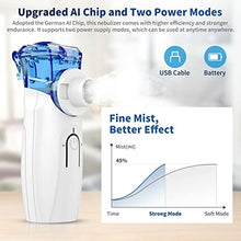 Load image into Gallery viewer, Portable Nebulizer - Nebulizer Machine for Adults and Kids Travel and Household Use, Handheld Mesh Nebulizer for Breathing Problems APOWUS