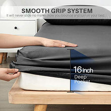Load image into Gallery viewer, Secura Everyday Luxury Queen Bed Sheet Set 4 Piece - Soft Microfiber 1800 Thread Count 16" Deep Pocket Sheet Sets - Hypoallergenic, Wrinkle & Fade Resistant (Gray)