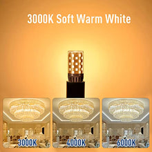 Load image into Gallery viewer, Dimmable G9 LED Bulb 4.5W 3000K 120V Soft Warm White Light Bulbs,CRI85 G9 Bi Pin Bulb (T4 40Watt Halogen Replacement ),450 Lumens,No Flickering, 360 Beam Angle,Energy Saving G9 Small Bulb, 5 Pack