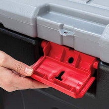 Load image into Gallery viewer, Rubbermaid ActionPacker️ 24 Gal Lockable Storage Bins Pack of 2, Industrial, Rugged Storage Containers with Lids