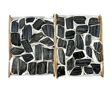 Load image into Gallery viewer, Rock Paradise Black Tourmaline Flat Box - Box Size 7.5x5x2 - Brazilian Stones - Reiki Stones Exclusive COA (Black Tourmaline)