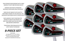 Load image into Gallery viewer, Big Tall Extra Custom Made Long XL Taylor Fit Irons Golf Clubs Power Back T11 +1" Iron Set: 4, 5, 6, 7, 8, 9, Pw + Free Sw (Matching Sand Wedge)