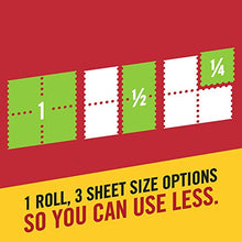 Load image into Gallery viewer, Brawny Tear-A-Square Paper Towels, 8 Double Rolls = 16 Regular Rolls, 3 Sheet Size Options, Quarter Size Sheets