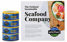 Load image into Gallery viewer, Wild Planet Skipjack Wild Tuna, Sea Salt, Keto and Paleo, 3rd Party Mercury Tested, 5 Ounce (Pack of 4)