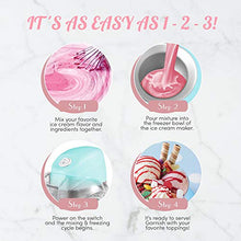 Load image into Gallery viewer, Maxi-Matic EIM-520 Automatic Easy, Homemade Electric Maker, Ingredient Chute, On/Off Switch, No Salt Needed, Creamy Ice Cream, Gelato, Frozen Yogurt, or Sorbet, 1 Quart, Blue