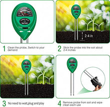 Load image into Gallery viewer, apine Soil Moister Meter, 3 in 1 Soil pH Tester, Soil Test Kit for Lawns, Garden, Farm, House, Indoor, Outdoor, Hydrometer for Plants.