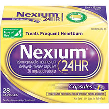 Load image into Gallery viewer, Nexium 24HR Acid Reducer Heartburn Relief Capsules for All-Day and All-Night Protection from Frequent Heartburn, Heartburn Medicine with Esomeprazole Magnesium - 28 Count