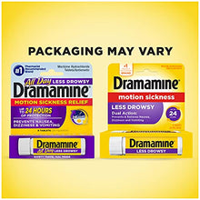 Load image into Gallery viewer, Dramamine Motion Sickness Less Drowsy, Travel Vial, 8 Count ( Pack of 1)