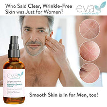 Load image into Gallery viewer, Natural Collagen Peptide Complex Serum, Large 2 oz. Bottle – Anti-Aging Serum for Face + Hyaluronic Acid and Vitamin E Plumps Wrinkles, Repairs and Brightens Skin, and Fades Dark Spots by Eva Naturals