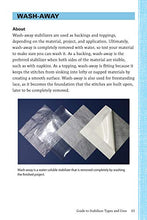 Load image into Gallery viewer, Pocket Guide to Stabilizers: Carry-Along Reference Guide (Landauer) 4x6 Sewing Reference for Tear-Away, Cut-Away, Wash-Away, Heat-Away, and Specialty Stabilizers; Choose the Right One for Each Project