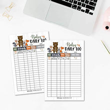 Load image into Gallery viewer, Newborn Baby Log Tracker Journal Book, Infant Daily Schedule, Feeding Food Sleep Naps Activity Diaper Change Monitor Notes For Babies, Mommy Nursing or Breastfeeding Record Tracking Chart 50 Sheet Pad
