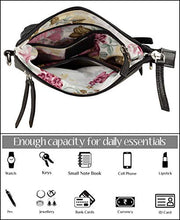 Load image into Gallery viewer, Small Leather Crossbody Purses and Handbags for Women-Premium Crossover Bag Over the Shoulder Womens (BLACK)
