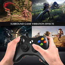 Load image into Gallery viewer, Wireless Controller for Xbox 360, Astarry 2.4GHZ Game Controller Gamepad Joystick for Xbox & Slim 360 PC Windows 7, 8, 10 (Black)