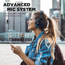 Load image into Gallery viewer, PurelySound E7 Active Noise Cancelling Headphones, Wireless Over Ear Bluetooth Headphones, 20H Playtime, Rich Deep Bass, Comfortable Memory Foam Ear Cups for Travel, Home Office - Black