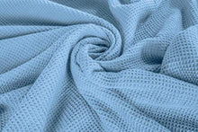 Load image into Gallery viewer, Crover All Season Waffle Premium Thermal Blanket King Size 108"x90" Durable Soft Cozy Breathable Weave Design 100% Cotton, Cashmere Blue