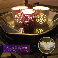 Load image into Gallery viewer, Homemory Realistic and Bright Flickering Bulb Battery Operated Flameless LED Tea Light for Seasonal and Festival Celebration, Pack of 12, Electric Fake Candle in Warm White and Wave Open
