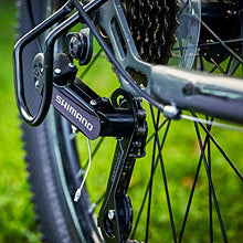 Load image into Gallery viewer, TOUGH Handsome Fast Awesome Speed And Balance All Terrain Easy Care And Clean Reliable Huffy 24” Scout Boys' DARK GRAY Hardtail 21-Speed Mountain Bike with Disc Brakes - Ready For Anytime Anywhere Act