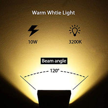 Load image into Gallery viewer, Lysed 10W Low Voltage LED Landscape Lights, Flood Light Outdoor 12V Super Warm White (1000LM) IP66 Waterproof Garden Pathway Lighting Wall Tree Flag Spotlights with Spike Stand (10 Pack)