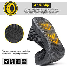 Load image into Gallery viewer, Furuian Steel Toe Shoes for Men,Lightweight Safety Sneaker Indestructible Puncture Resistant Work Shoes for Construction Working