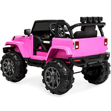 Load image into Gallery viewer, Best Choice Products Kids 12V Ride On Truck w/ Remote Control, 3 Speeds, LED Lights, AUX, Pink