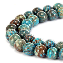 Load image into Gallery viewer, BRCbeads Gorgeous Natural Crazy Blue Lace Agate Gemstone Smooth Round Loose Beads 8mm Approxi 15.5 inch 45pcs 1 Strand per Bag for Jewelry Making
