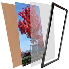 Load image into Gallery viewer, Medog 9x12 Picture Frame Set of 1, 9x12 Inch Black Picture Frames Display Pictures 9x12 Without Mat Wall Mounting Document Certificate Frames If You Add Mat for 8x10 7x11 7x9 Picture Frame 9x12" (P1P BA)