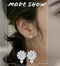 Load image into Gallery viewer, Udalyn 8 Pairs Clip Earrings for Women Fashion Rose Flower CZ Pearl Twist Knot Hypoallergenic Non Pierced Clip On Earrings Wedding Sets