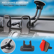 Load image into Gallery viewer, Kolasels Dual Phone Holder for Car , Phone Mount for Truck Windshield/Dashboard Compatible with iPhone 11/Xs/Xr/X/8 Plus/8/7/6, Samsung Note 10+/10/9/8/7, HTC, LG and More 3.5-6.5 inch Cell Phone