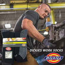 Load image into Gallery viewer, Dickies Men's Dri-tech Moisture Control Crew Socks Multipack, Black (6 Pairs), Shoe Size: 6-12