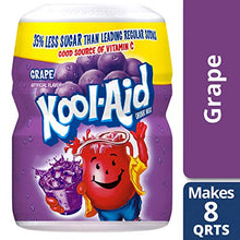 Load image into Gallery viewer, Kool-Aid Caffeine Free Grape Sweetened Powdered Drink Mix 1 Count 19 oz Canister