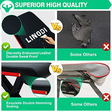 Load image into Gallery viewer, LINODI Adjustable Weight Bench, Workout Bench for Home Gym, Multi-Purpose Strength Training Benches, Foldable Incline Decline Gym Bench for Full Body Workout