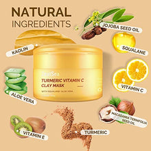 Load image into Gallery viewer, Clay Mask ZealSea Turmeric Clay Face Mask with Vitamin C 4.23 oz - Turmeric Mask for Dark Spots - Face Mask Skin Care Facial Mask for Brightening - Acne Control and Refining Pores Gift for Women Men