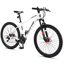 Load image into Gallery viewer, Redfire Womens Mountain Bike, 27.5 Inch Wheels, 21-Speed Shimano Drivetrain, 15-Inch Aluminum Frame, Double Disc Brake, Lock Out Suspension Fork,Bicycle for Adult and Men, MTB Bike White Color