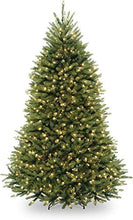 Load image into Gallery viewer, National Tree Company Pre-Lit Artificial Full Christmas Tree, Green, Dunhill Fir, White Lights, Includes Stand, 6.5 Feet